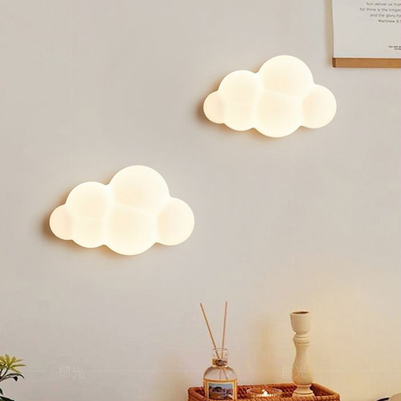 어린이 방 보육 방에 대 한 흰 구름 벽 램프 별 모양 - Baby Nursery Wall Lights 리뷰 및 가격